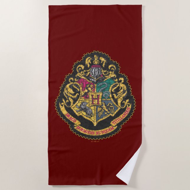 Serviette De Plage Harry Potter | CIMIER DE POUDLARD (Devant)
