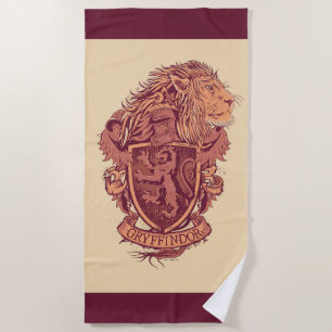 Serviette De Plage Harry Potter Gryffindor Lion Crest