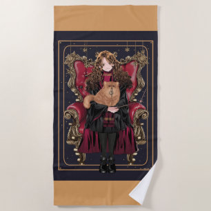 Serviette De Plage HARRY POTTER™ Hermione Granger assise en anime