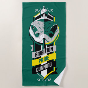 Serviette De Plage Harry Potter SLYTHERIN™ House Traits Sigil