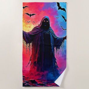 Serviette De Plage Hauning Demon Habillé Dans L'Ombre Design
