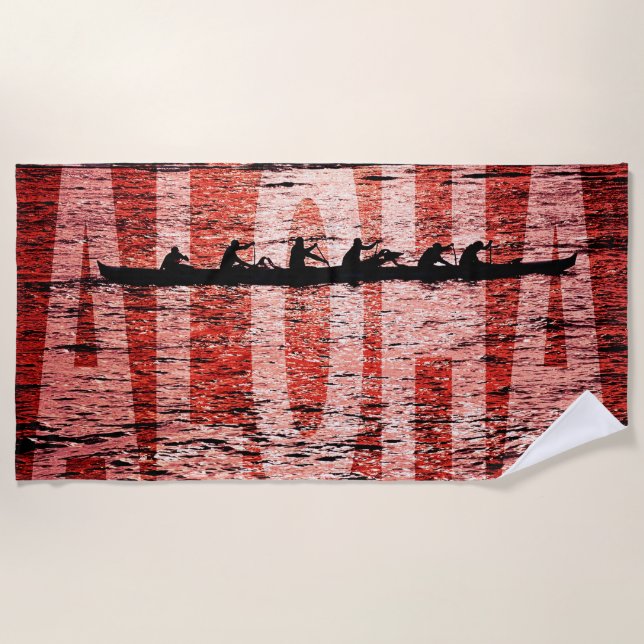 Serviette De Plage hawaii aloha (Devant)