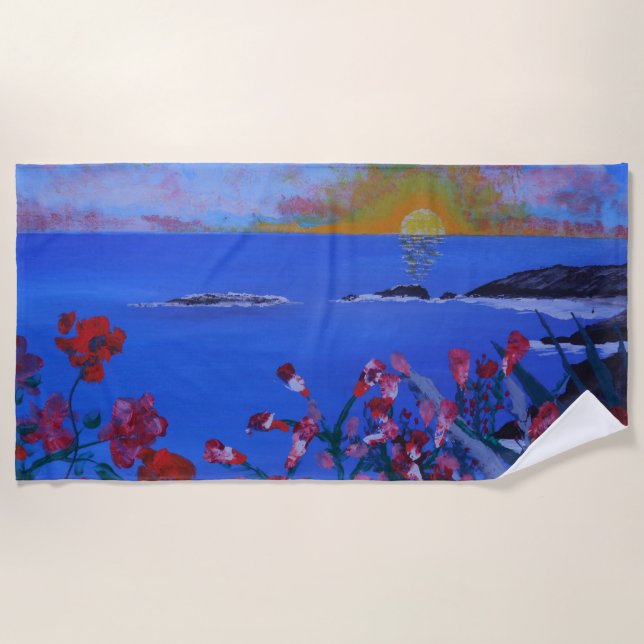 Serviette De Plage Hébergement des falaises (Devant)