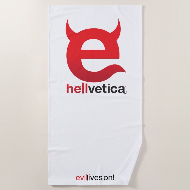 Serviette De Plage hellvetica – Logo (Devant)