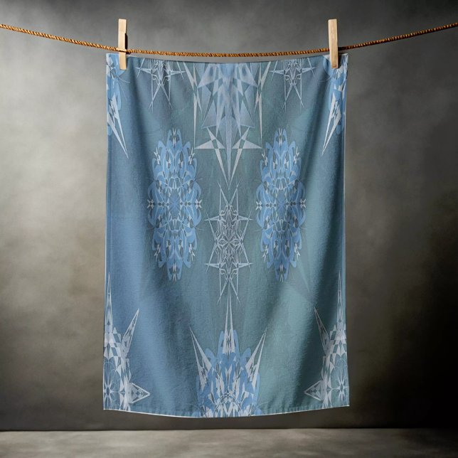 Serviette De Plage Hexa triangles yantra pétales inscription (Créateur téléchargé)