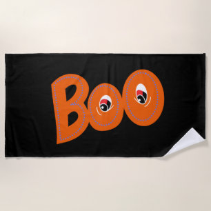 Serviette De Plage Hey Boo Je T'Ai Craigné Aussi Typographie Dessin A