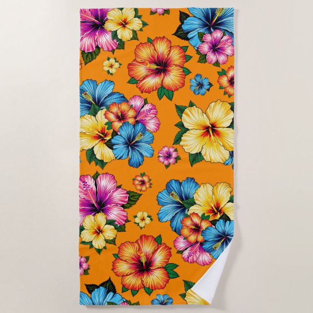 Serviette De Plage Hibiscus tropical (Devant)