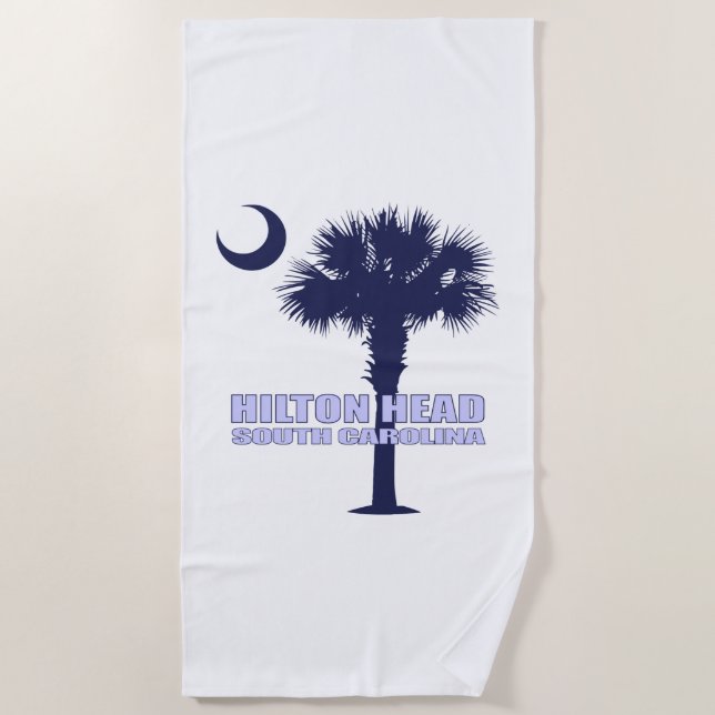 Serviette De Plage Hilton Head (palmetto)2 (Devant)