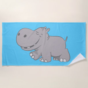 Serviette De Plage Hippopotame
