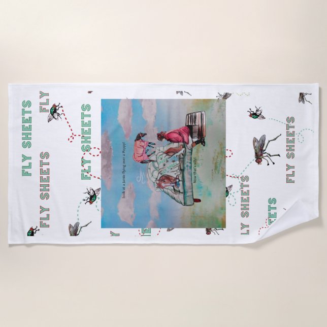 Serviette De Plage HISTOIRE DES FEUILLES DE VOL cool (Devant)