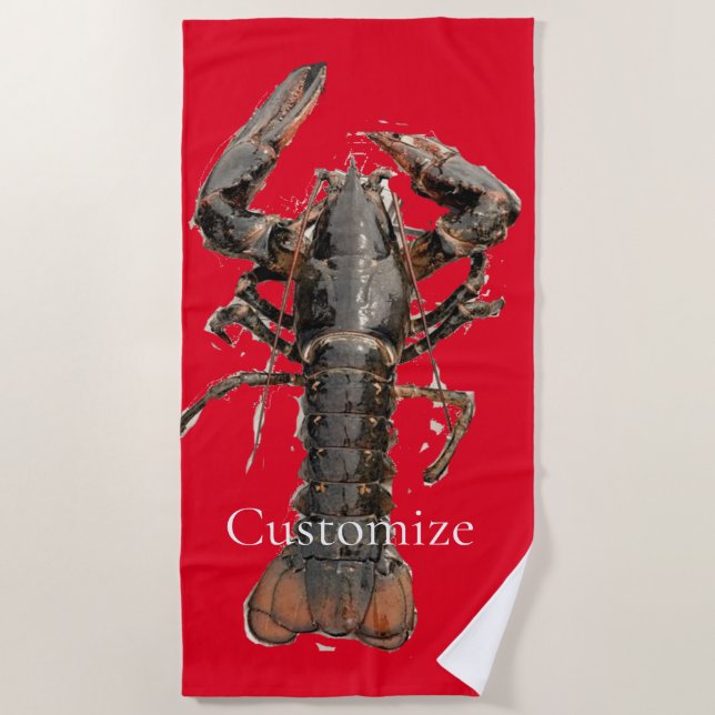 Serviette De Plage Homard frais du Maine Thunder_Cove (Devant)