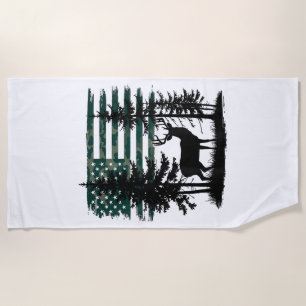 Serviette De Plage Hommes Enfants Garçons Chasse Chemise Deer Hunters
