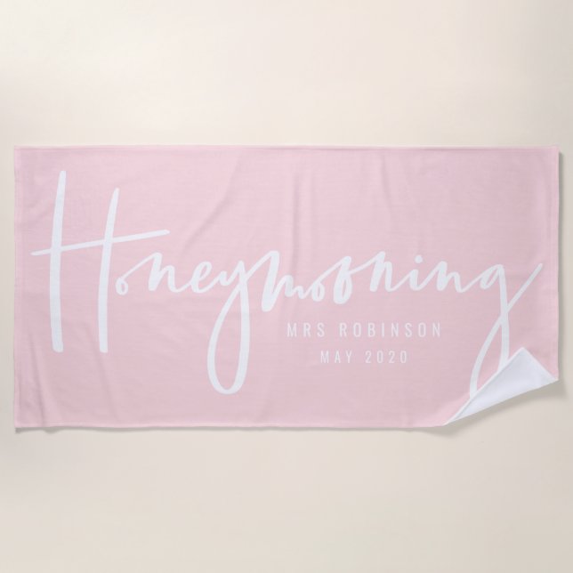 Serviette De Plage Honeymooning (Devant)
