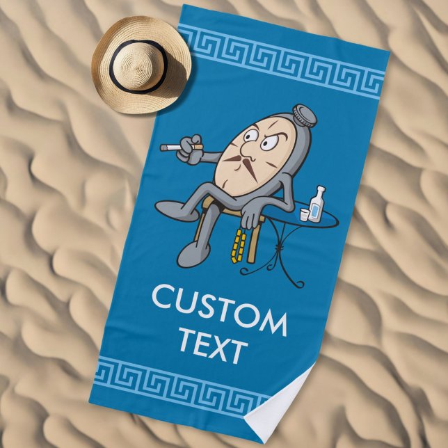 Serviette De Plage Horloge relaxante (Créateur téléchargé)