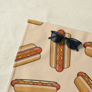 Serviette De Plage Hot dog
