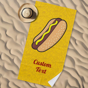 Serviette De Plage Hotdog