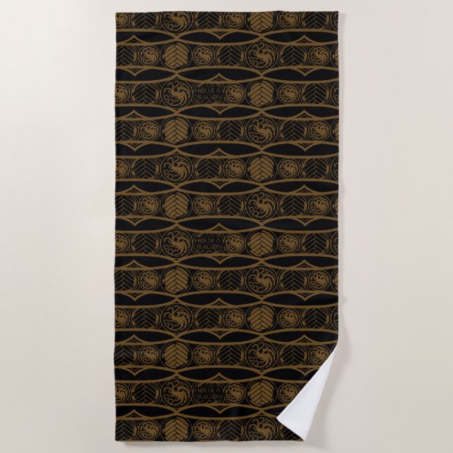 Serviette De Plage HOUSE of the Dragon | Targaryen Stripe Pattern (Devant)