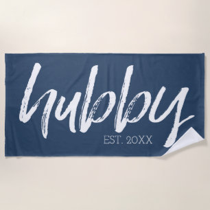 Serviette De Plage hubby - Calligraphie Whimsical pour la salle
