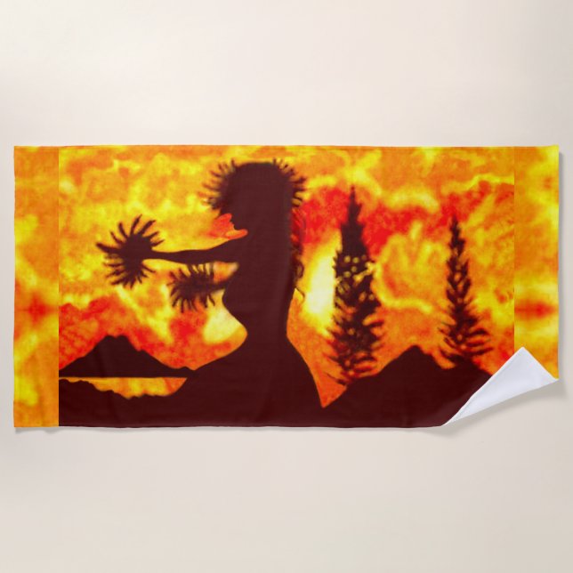 Serviette De Plage Hula Dancer  (Devant)