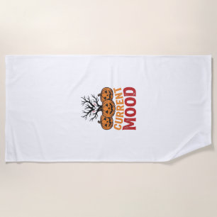 Serviette De Plage Humeur actuelle Halloween Citrouille Conception de