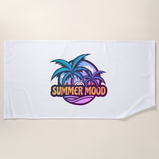 Serviette De Plage Humeur d'été (Devant)