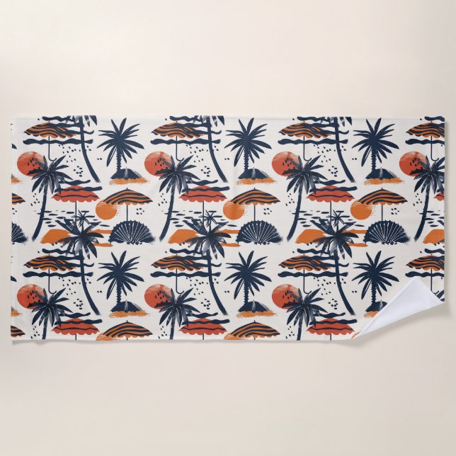 Serviette De Plage Ibiza Iconic Destinations Européennes (Devant)