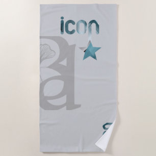 Serviette De Plage ICON Beach Towel Abstrait Trend Blue Ocean