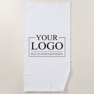 Serviette De Plage Idée personnalisée du Mariage Ajouter un logo
