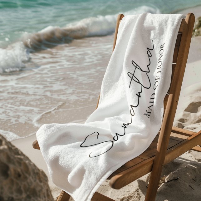 Serviette De Plage Idées de cadeaux personnalisés pour la demoiselle  (Créateur téléchargé)