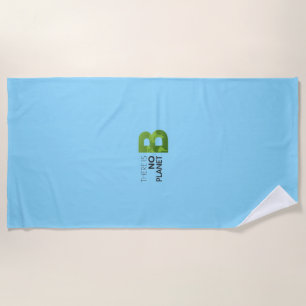 Serviette De Plage Il n'y a pas de planète B - Typographie de la Terr