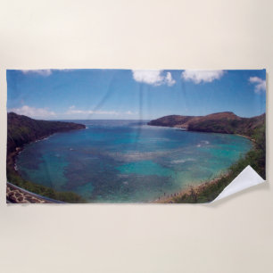 Serviette De Plage Île d'Hawaï Oahu de baie de Hanauma