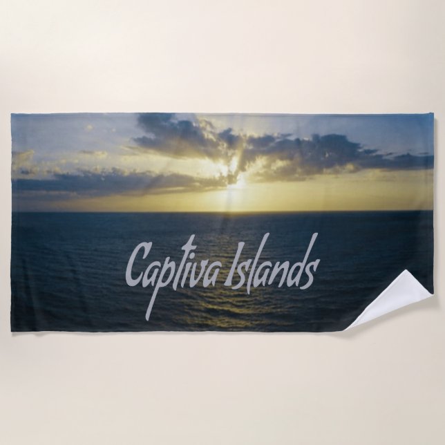 Serviette De Plage Îles Captiva Floride (Devant)
