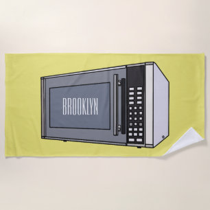 Serviette De Plage Illustration de dessin sur micro-ondes