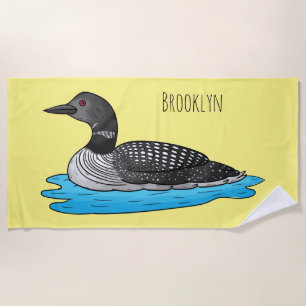 Serviette De Plage Illustration de Loon bird