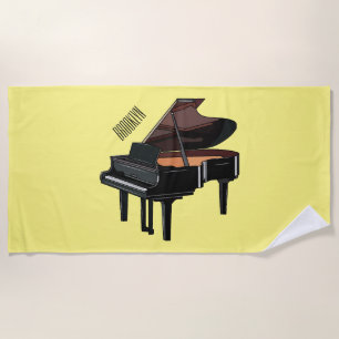 Serviette De Plage Illustration de piano