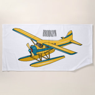 Serviette De Plage Illustration d'hydravion