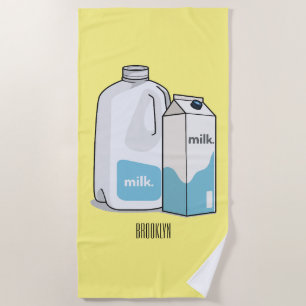 Serviette De Plage Illustration du lait