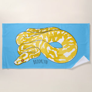 Serviette De Plage Illustration du serpent python birman