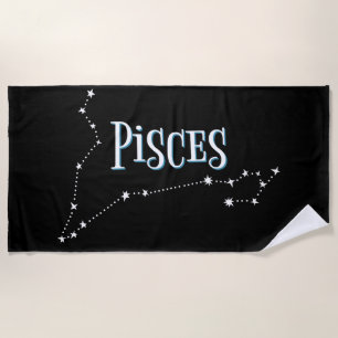 Serviette De Plage Im A Pisces Zodiac.Poissons Tendance Zodiac Sign B