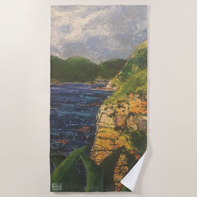 Serviette De Plage Imagen de mi obra La roca (Devant)