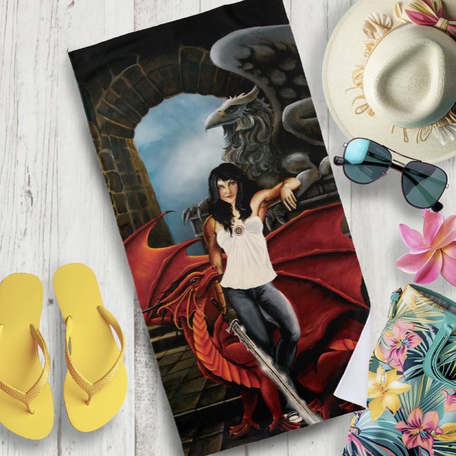 Serviette De Plage Imaginaire urbain de Red Dragon (Créateur téléchargé)