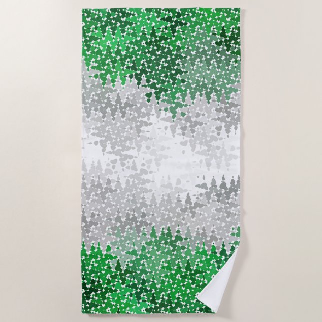 Serviette De Plage Indicateur Abstrait Grayromantic Pride (Devant)