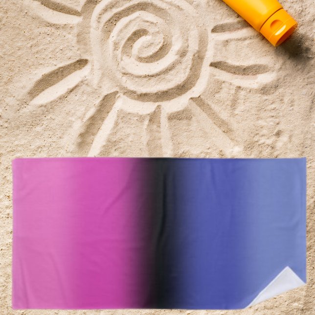 Serviette De Plage Indicateur de fierté Omnisexuel Gradient - Indicat (Créateur téléchargé)
