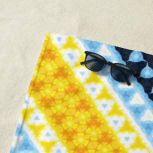 Serviette De Plage Indicateur de la fierté AroAce Super géométrique B