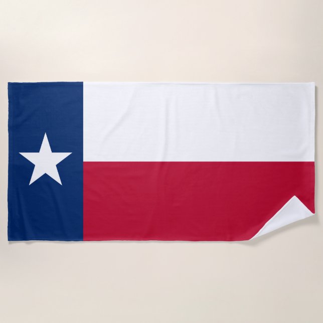 Serviette De Plage Indicateur d'état du Texas (Devant)