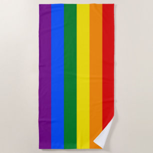 Serviette De Plage Indicateur Gay pride arc-en-ciel