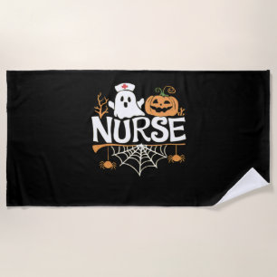 Serviette De Plage Infirmière amusante Halloween Fantôme Design Essen