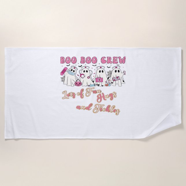 Serviette De Plage Infirmière Paediactric Amusement Halloween Design  (Devant)