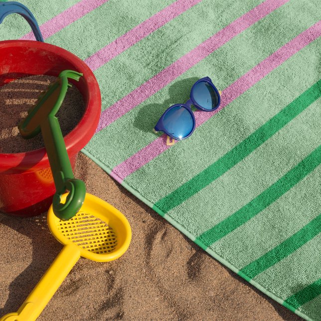 Serviette de plage initiale personnalisée (Créateur téléchargé)