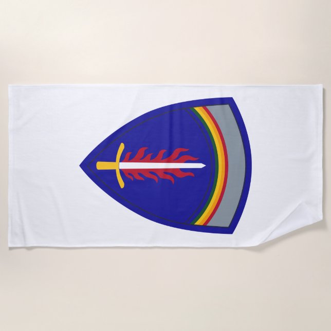 Serviette De Plage Insigne Army Europe USAREUR (Devant)